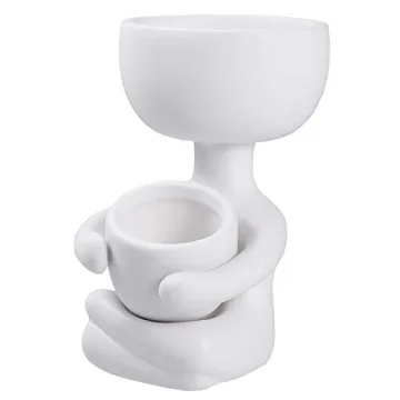 Charming Wakauto Human Shaped Ceramic Plant Pot for Home