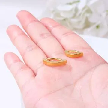 supsiah 14G Clicker Belly Button Ring closematch Surgical Steel Belly Button Ring Abdomen Barbell Piercing Belly Button Barbell Body Jewelry 1 Pair (2pcs Gold) gold belly button rings