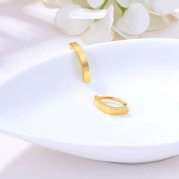 supsiah 14G Clicker Belly Button Ring closematch Surgical Steel Belly Button Ring Abdomen Barbell Piercing Belly Button Barbell Body Jewelry 1 Pair (2pcs Gold) gold belly button rings