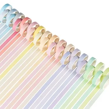 YUBBAEX 30 Rolls Washi Tape Set for Crafts and Journals