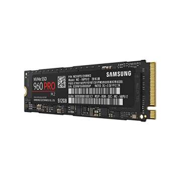 Samsung 960 PRO NVMe M.2 512GB SSD for Ultra Performance
