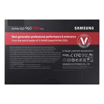 Samsung 960 PRO NVMe M.2 512GB SSD for Ultra Performance