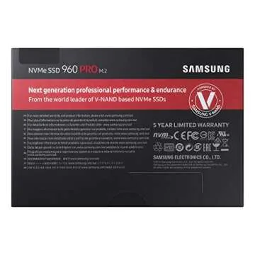 Samsung 960 PRO NVMe M.2 512GB SSD for Ultra Performance
