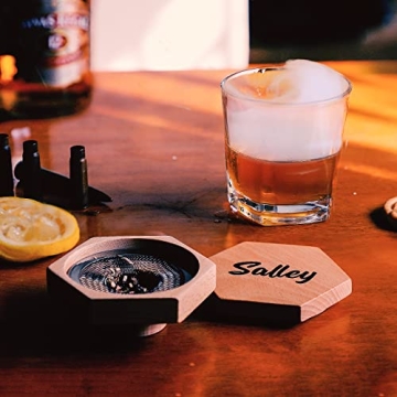 Cocktail Smoker – 6 Flavors Wood Chips – Bourbon, Whiskey Smoker Infuser, Old Fashioned Drink Smoker, Birthday Bourbon Whiskey Gifts for Men, Dad, Husband (Without Torch)