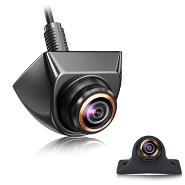 GreenYi HD Backup/Front/Side View Camera with Gold Rim for Vehicles