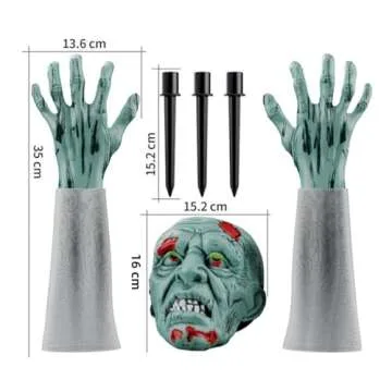 Realistic Zombie Garden Stakes for Halloween Decor