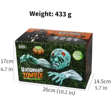 LZGSHF Realistic Zombie Garden Stakes Halloween Decorations Outdoor Yard Stakes Outside House Lawn Patio Party Graveyard Scenes Halloween Decor