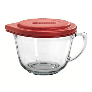 Durable 2-Quart Glass Batter Bowl with Lid by Anchor Hocking