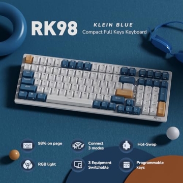 RK ROYAL KLUDGE RK98 Wireless Mechanical Keyboard