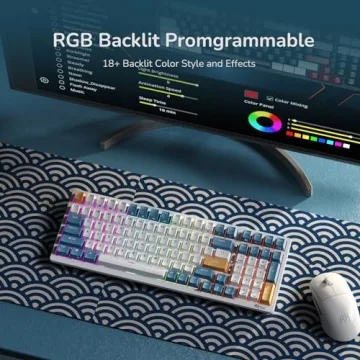 RK ROYAL KLUDGE RK98 Wireless Mechanical Keyboard