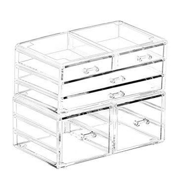Cq Acrylic Stackable Storage Drawers for Organized Beauty