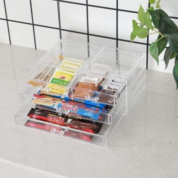 Cq Acrylic Stackable Storage Drawers for Organized Beauty