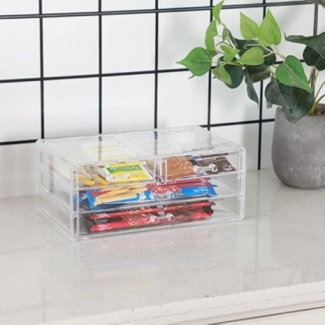 Cq Acrylic Stackable Storage Drawers for Organized Beauty