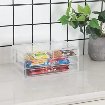 Cq Acrylic Stackable Storage Drawers for Organized Beauty