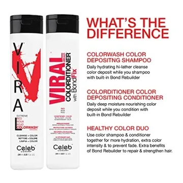 Vibrant Hair with Celeb Luxury Viral Colorwash Shampoo 8.25 Fl Oz