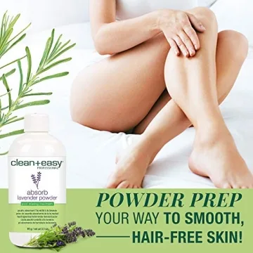 Clean + Easy Lavender Powder 3.5 oz for Pre Waxing Treatment