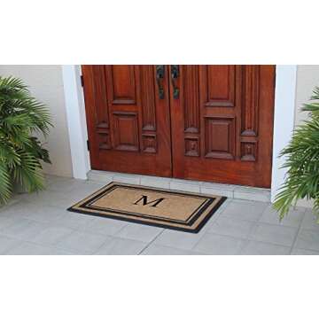 A1HC Monogrammed Coir Doormat - Heavy Duty & Stylish