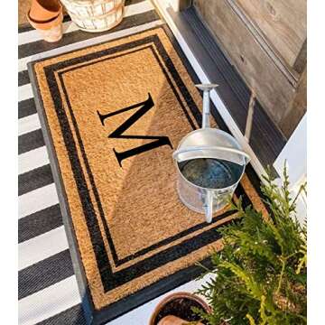 A1HC Monogrammed Coir Doormat - Heavy Duty & Stylish