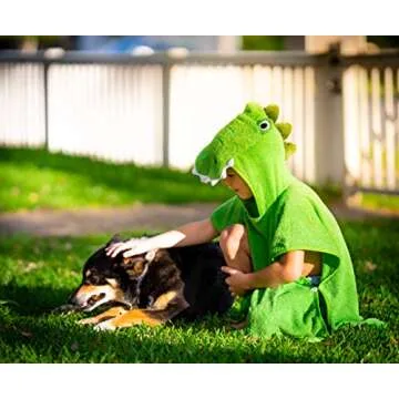 Hudz Kidz Hooded Towel Poncho for Kids, Perfect for Bath & Beach