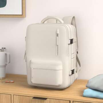 Bagsure Large Travel Backpack for Women Men, 45L Expandable Carry On Backpack, 17 Inch Laptop Backpa...