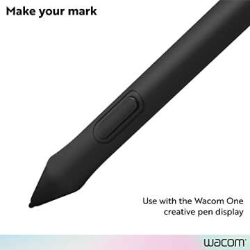 Wacom One Pen CP91300B2Z for Wacom One Creative Pen Display, 5.6", Black/Silver