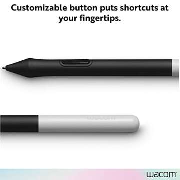 Wacom One Pen CP91300B2Z for Wacom One Creative Pen Display, 5.6", Black/Silver