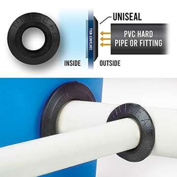 3/4" Uniseal Flexible Tank Adapter for Curved Surfaces