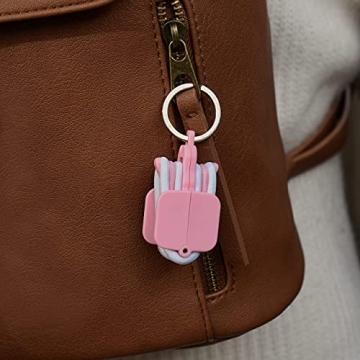 Hair Tie Hub: Portable Organizer with Bonus Ties (Light Pink)