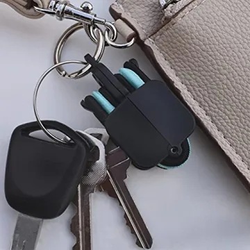 Hair Tie Hub: Portable Organizer with Bonus Ties (Light Pink)