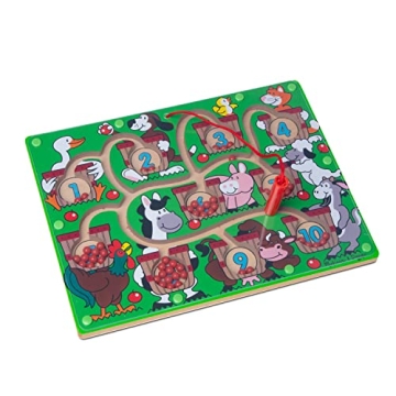 Melissa & Doug Magnetic Wand Number Maze Puzzle for Kids