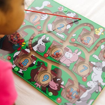 Melissa & Doug Magnetic Wand Number Maze Puzzle for Kids