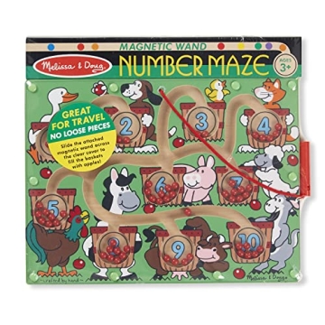 Melissa & Doug Magnetic Wand Number Maze Puzzle for Kids