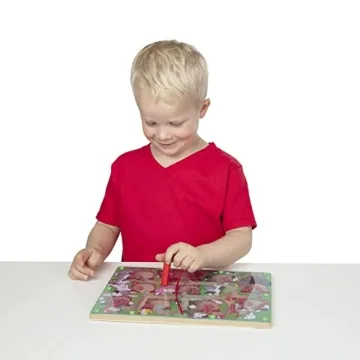 Melissa & Doug Magnetic Wand Number Maze Puzzle for Kids