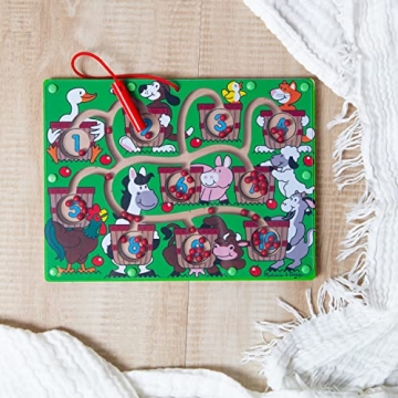 Melissa & Doug Magnetic Wand Number Maze Puzzle for Kids