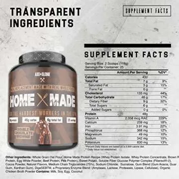 Axe & Sledge Supplements Home Made Whole-Foods-Based Meal Replacement Powder with Digestive Enzymes,...