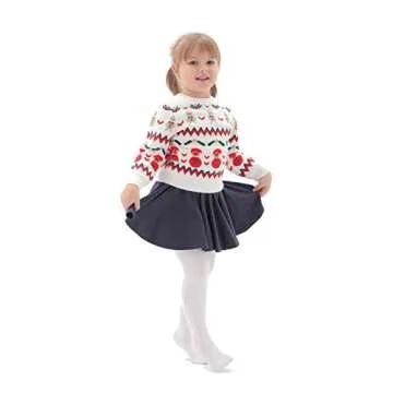 EPEIUS Baby Tights Newborn Girl Seamless Cable Knit Leggings Thick Cotton Stockings Footed Pants Pantyhose 0-3 Months 3 Pack,White