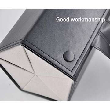 Kenpal Sunglasses Storage Organizer Holder Foldable Travel Case with 5 Slot Compartments for Multipl...