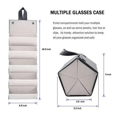 Stylish Kenpal Sunglasses Organizer Holder for Travel