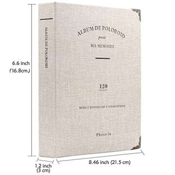 Ablus 120 Pockets Mini Photo Album for Fujifilm Instax Mini 7s 8 8+ 9 25 26 50s 70 90 Instant Camera...