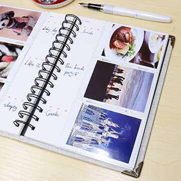 Ablus 120 Pockets Mini Photo Album for Fujifilm Instax Mini 7s 8 8+ 9 25 26 50s 70 90 Instant Camera & Name Card (Light gray)