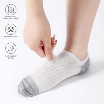 Honeysea No Show Socks for Women - Comfort & Style