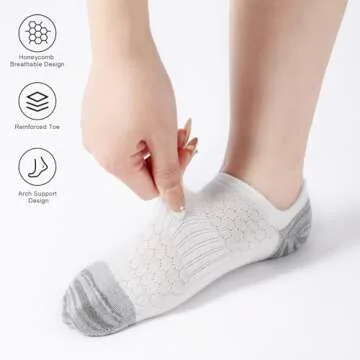 Honeysea No Show Socks for Women - Comfort & Style