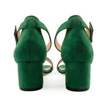 JOY IN LOVE Chunky Low Heels Ankle Strap Sandals