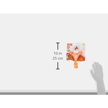 Nylabone Power Chew Axis Bone Chew Toy for Dogs, Dog Toys for Aggressive Chewers, Bacon Flavor, X-Large/Souper - 50+ lbs. (1 Count)