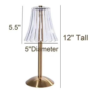 Stylish HEQET Cordless Rechargeable Table Lamps