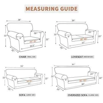 Easy-Going 100% Waterproof Couch Cover, Dual Waterproof Sofa Cover, Stretch Jacquard Sofa Slipcover,...