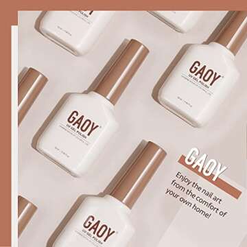GAOY Jelly Nude Gel Nail Polish - 16ml Sheer Brown Gel