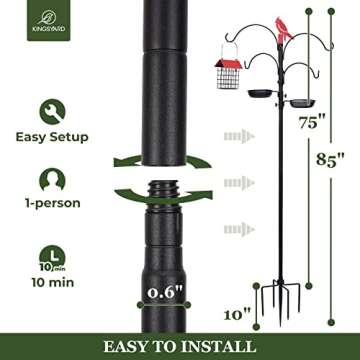 Kingsyard 85" Bird Feeding Station - Ideal for Nature Lovers