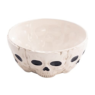 Bico Halloween Skull Ceramic Serving Bowl Microwave Safe