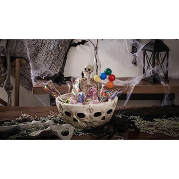 Bico Halloween Skull Ceramic Serving Bowl Microwave Safe